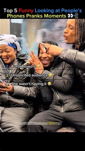 Top 5 Funny Looking At Peoples Phone Prank Moments (Awkward Reactions!) 🔎👀