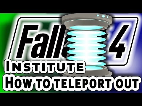 How to Get out of the Institute - Fallout 4 - Teleport out