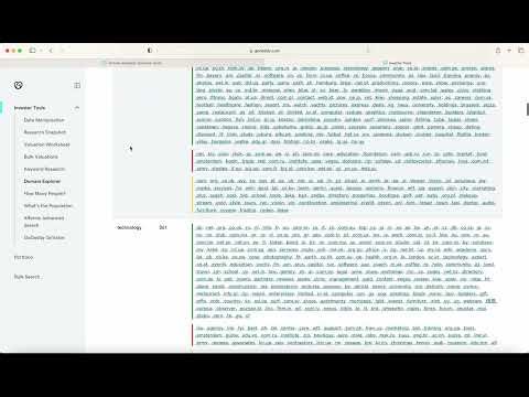 Using the Domain Explorer tool to see how popular a domain name is using other registrations