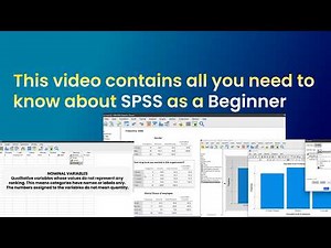 This Video contains all you need to know in SPSS even as a Beginner | Step by Step Tutorial