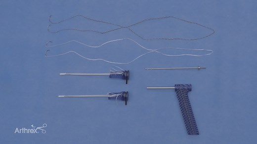 Quadriceps Tendon Repair Using Knee FiberTak® Button Anchors