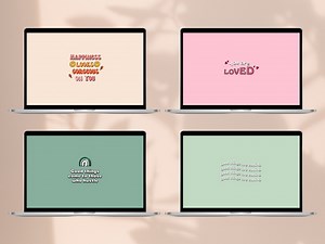 Quote Desktop Wallpaper Set | Positive Affirmations (digital Download) - Etsy