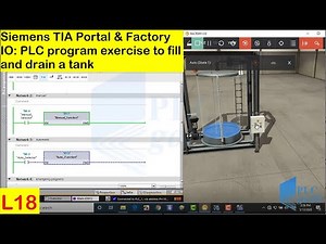Timer filling tank project - siemens plc timer programming | Lesson 20