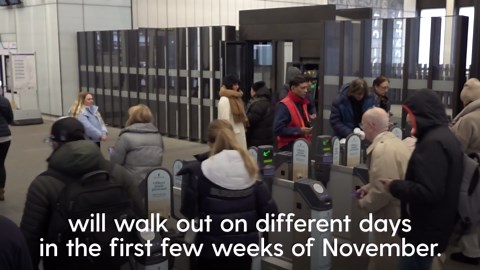 London Underground workers to stage strikes amid pay dispute