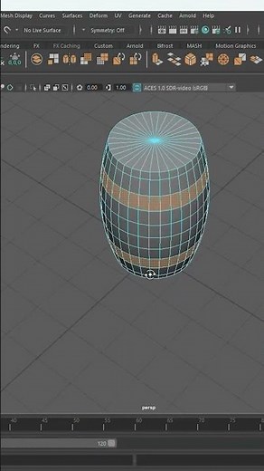 Step - by - Step Guide to Create a Simple Wooden Barrel in Maya #maya_ #mayaforbeginners #maya3d