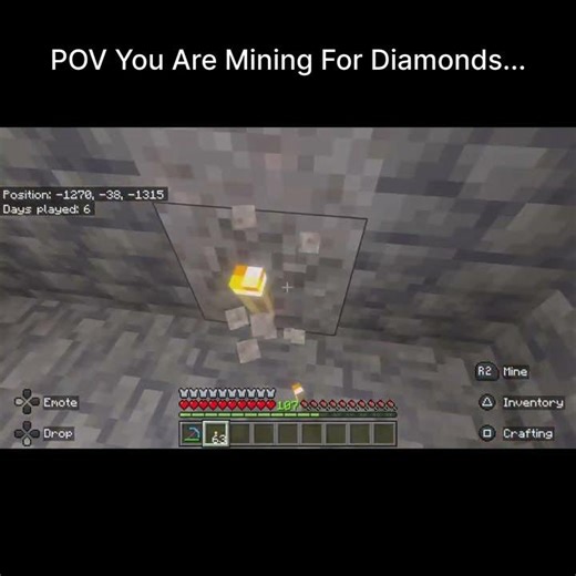 POV You Find Diamonds In Minecraft…