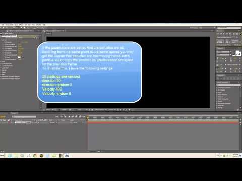 After Effects Tutorial: Particle Playground Guide Part 1