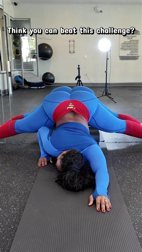 Can You Hold This 20 Second Straddle? 🦸🏾‍♀️ SuperGirl Workout Challenge