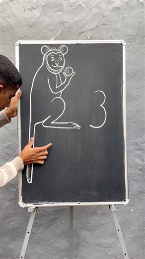 How to drawing a monkey and it’s baby ||👌🐒 || #monkeyart #art #drawing