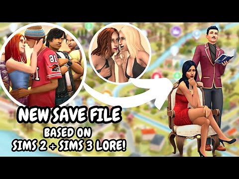 Amazing Sims 4 Save File Heavily based on Sims 2 and Sims 3 Lore + Full of backstories! ✨✨✨