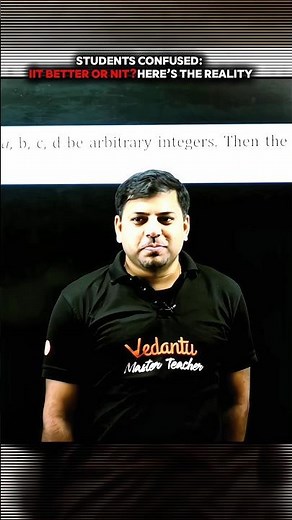 Difference Between IIT & NIT 🚨#VED #shortsfeed #shorts #harshsir #iit #nit #vedantu #studymotivation