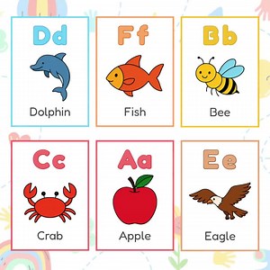 78 Alphabet Flashcards for Kids | A-Z Printable ABC Cards With Cute Illustrations | Montessori Preschool Learning | Instant Download - Etsy