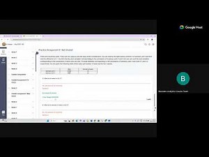 BA-Course Live sessions
