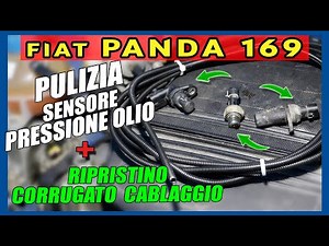 How to remove the oil pressure sensor of the Fiat Panda