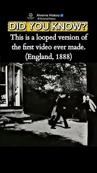 The First Video in Human History 🤯 #historia #historytok #shorts #shortsfeed #historylovers #facts