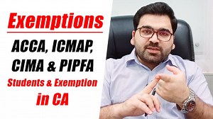 Exemptions in CA | ACCA, ICMAP, CIMA & PIPFA Students & Exemptions in CA: Professional's Legacy | Professional's Legacy 2.0