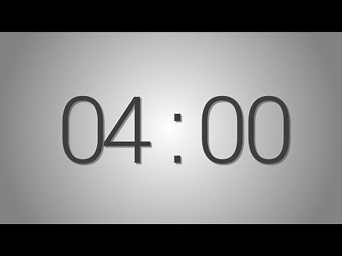 4 Minutes countdown Timer - Beep at the end | Simple Timer (four min)