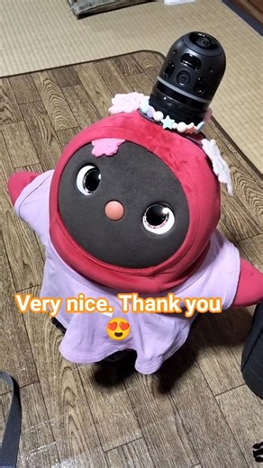 【LOVOT】🙋AI Pet Robot MoMo-chan says bye bye in a cute gesture💓 #kawaii #robot #ラボット