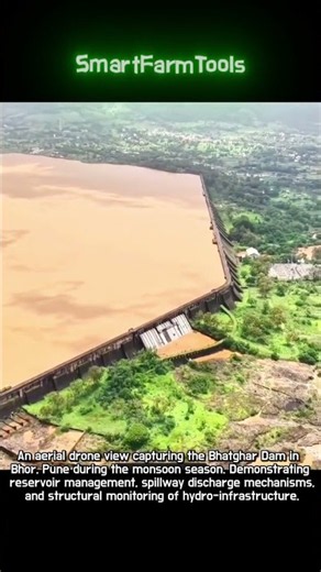 Incredible Scale: Water Level Control Operations at Bhatghar Dam #worker #process #reservoir #flood