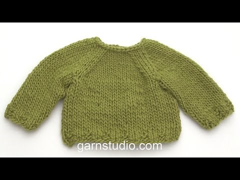 How to work raglan from the bottom up