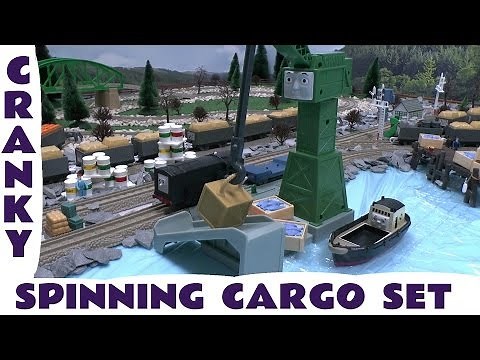Trackmaster Thomas & Friends Cranky's Spinning Cargo Drop