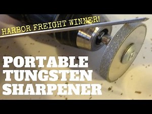 CHEAP PORTABLE TUNGSTEN SHARPENER | $10 Tungsten Grinder