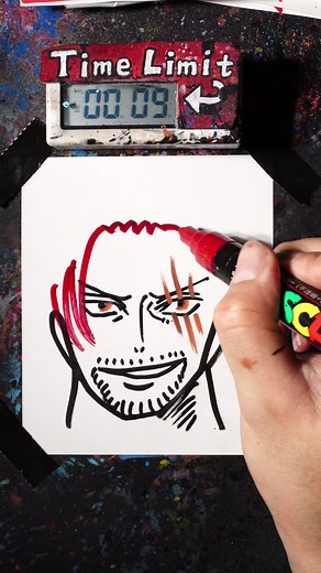 How to Draw Shanks in 40 Seconds | Anime Sketching Tutorial