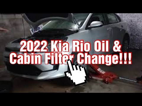 2022 Kia Rio Oil Change using filter 26350-2M000