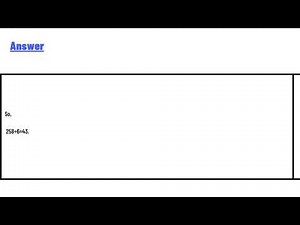 258 divided by 6 using partial quotients
