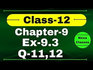 Class 12 Ex 9.3 Q11 Math | Chapter9 Class12 Math | Differential Equations | Ex 9.3 Q11 Class 12 Math