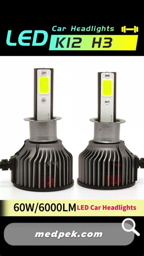 K12 H3 LED Car headlights #H3 #H3led #h3ledbulbs #h3ledheadlight #ledheadlight #autoparts #vehicleparts #carheadlights #vehicleheadlights #automotive #automotiveheadlight #headlight #carbulbs #autobulb #carbulbs #autobulbs