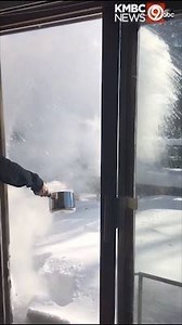 😮WOW😮 This is what happens when you spill boiling water and it's -13 degrees outside. Filmed today in Wisconsin. https://www.kmbc.com/weather | KMBC 9