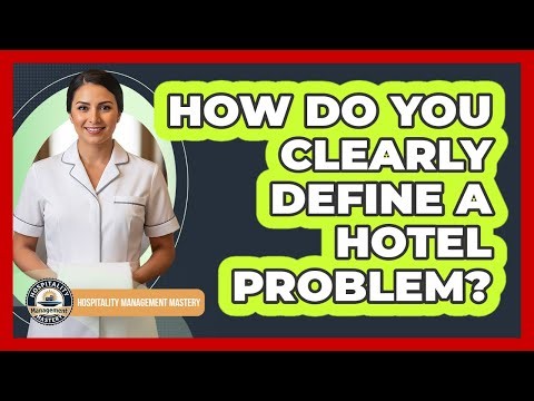 How Do You Clearly Define A Hotel Problem?