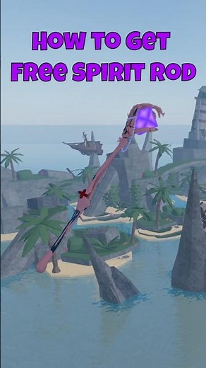 How to get Free Spirit Rod🎣 in fisch!🐟🐟