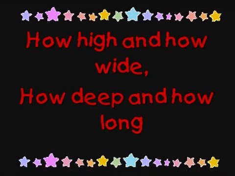 How High and How Wide lyrics