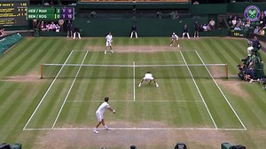 A word of advice for Nicolas Mahut: it's probably not the best idea to run straight towards an overhead smash... #Wimbledon | Wimbledon