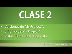 CLASE 2/13 curso MS PROJECT