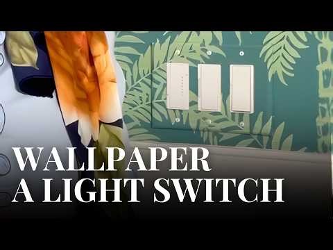How to Cover a Light Switch with Wallpaper (DIY Step-by-Step)