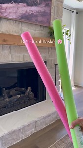 DIY floral basket! 🌸 Using pool noodles! I got this idea from @ashleymariesavage Comment LINK and I’ll send you links to everything I used! Cut your pool noodles, arrange them in a basket, I used this slim wicker basket, then add your tall florals! It keeps them in place and looking pretty! Perfect for spring decor!!😍❤️ #diycrafts #homedecor #diyhomedecor #diydecor #springdecor #diydecoration #easydiy #springdiy | Our Winton home