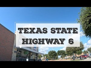 60 minutes on TEXAS STATE HIGHWAY 6 // Katy - Houston - Sugarland - Missouri City - Pearland // 4K