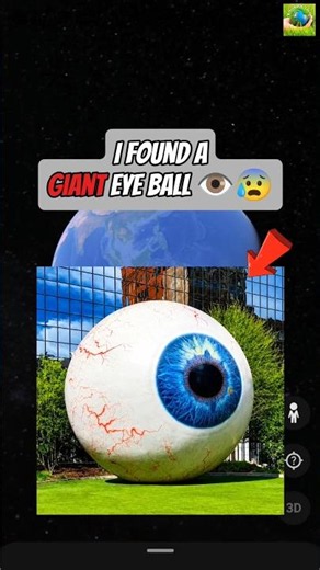 👁️I found a Giant Eye Ball in Real Life On Google Earth! #shorts #googleearth​ ​#eyes