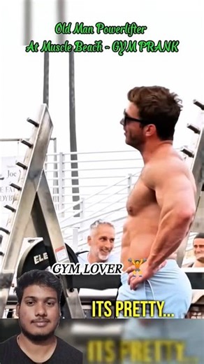 Old Man Powerlifter At Muscle Beach - Anatoly GYM PRANK #gym #fitness #anatoly ‪@vladimirfitness‬