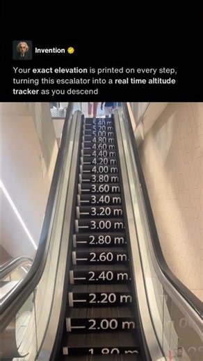 The Escalator That Tracks Your Height 📏