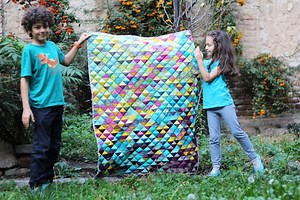 Half square triangle quilt tutorial