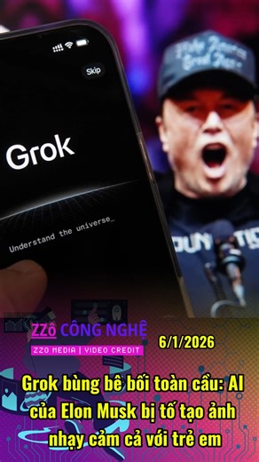 Grok bùng bê bối toàn cầu: AI của Elon Musk bị tố tạo ảnh nhạy cảm cả với trẻ em @người theo dõi #Grok #xAI #ElonMusk #AIHinhAnh #BeBoiCongNghe #BaoVeTreEm #NoiDungNhayCam #XNetwork #AnToanSo #AI2026 #zzo #zzocongnghe #zzoAi #zzoopenai #chatgpt #claude #gemini #grok #compilot #googlestudio #vbee #aithuyettrinh #aivideo #aicuocsong #ungdungai #TríTuệNhânTạo #CuộcCáchMạngAI #HọcMáy #HọcSâu #MạngNơRon #TươngLaiAI #ĐổiMớiCôngNghệ #CôngNghệAI #CộngĐồngAI #TựĐộngHóaAI #KhoaHọcDữLiệu #ĐạoĐứcAI #AIDựngS