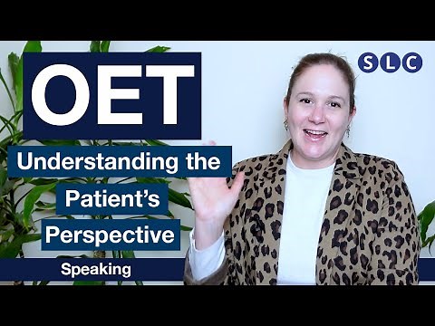 OET SPEAKING CRITERIA | The PATIENT'S perspective