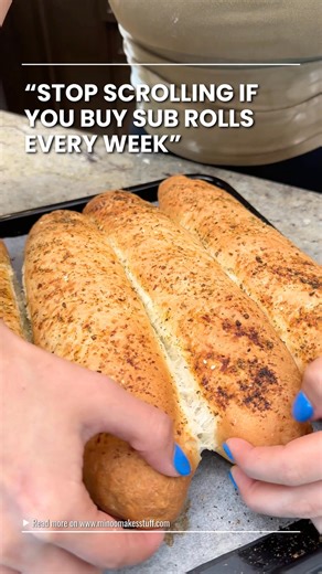 I BETTER NOT CATCH YOU buying sub rolls from the store after this. These Italian sub rolls are made with just 5 basic ingredients and come together FAST. The dough rests for 15 minutes, rises for 30, and bakes up beautifully golden in about 20 to 25 minutes. SIMPLE. QUICK. Absolutely doable. They’re sturdy enough for saucy meatballs, layered cold cuts, or even a loaded cheesesteak. And because you’re brushing them with water before baking, you get that classic crust without any complicated techn