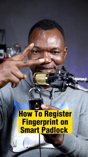 How To Register Fingerprint On Smart Padlock. #smart #padlock #tiktoktech #tiktokgoviral #makethisviral #techtips #key #SmartDepot #security #update #upgrade