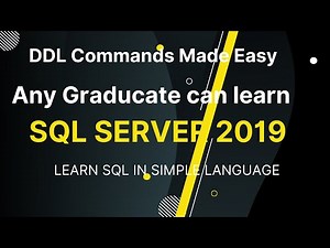 CREATE ALTER DROP TABLE commands made easy #sql #sqlserver #database #datascience #rdbms