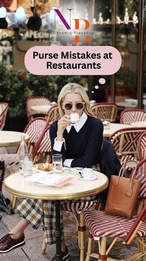 Neha Bhavsar | Image Consultant on Instagram: "Don’t Place Your Purse Like This at a Restaurant! Good dining manners are not just about food they show your class. Learn the right way to place your purse and level up your etiquette instantly. ✨ Follow for more smart dining tips & classy manners! [Style With Neha, Restaurant Etiquette, Dining Manners, Purse Placement Tips, Table Etiquette, Fine Dining Tips, Restaurant Manners, Classy Habits, Smart Dining Tips, Etiquette Guide, Modern Manners]"
